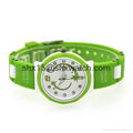 New fashion silicone rubber strap children watch 5