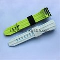 2 pieces custom made silicone watch strap 2