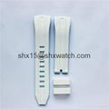 2 pieces custom made silicone watch strap 4