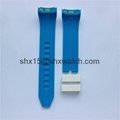 2 pieces custom made silicone watch strap 5