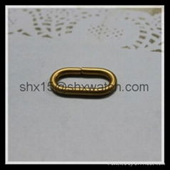PVD stainless steel hardware gold plated ring for watch band