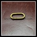 PVD stainless steel hardware gold plated ring for watch band 3
