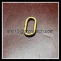 PVD stainless steel hardware gold plated ring for watch band 4