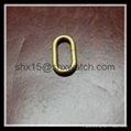 PVD stainless steel hardware gold plated ring for watch band 5