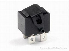 Mini Plastics Rocker Switch Fitted with Rotating Arm Actuator