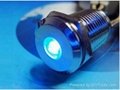 Waterproof Sealed LED Len Lighted Illuminated Anti-vandal Metal Indicator