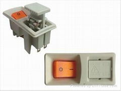 illuminated or Non-lighted socket Fuseswitch with A Switch and two-fuses holder