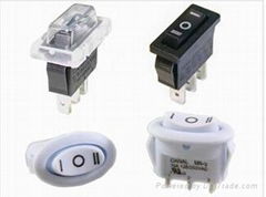 waterproof sealed ULTRA SMALL MINI SQUARE OR OVAL BODY ROCKER SWITCHES