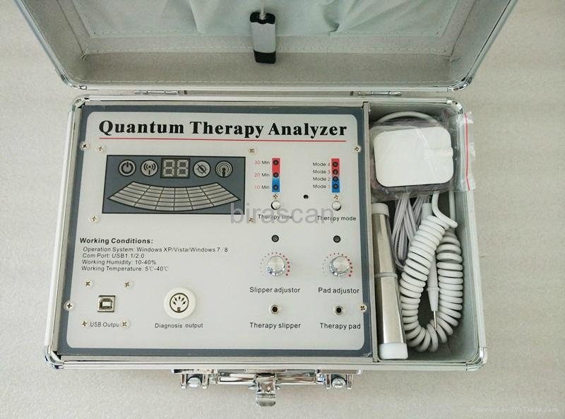 3in1 quantum resonance health analyzer with massage slippers and therapy pads 5