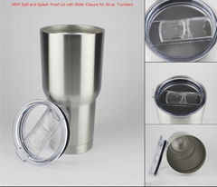 30 oz  Double Wall Vacuum Insulated Stainless Steel Tumbler with tritan lid