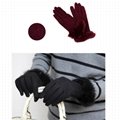 Wholesale Thick Woolen Lovely Lady Warm Winter Gloves 4