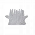 Lint Free Clean Room White Esd Antistatic Gloves  3