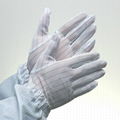 Lint Free Clean Room White Esd Antistatic Gloves  5