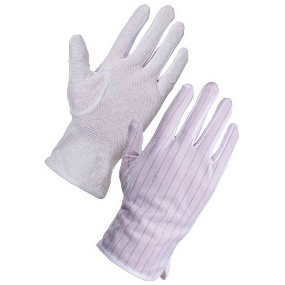 Carbon Esd Cleanroom Palm PVC Dotted Non-Slip Gloves 3