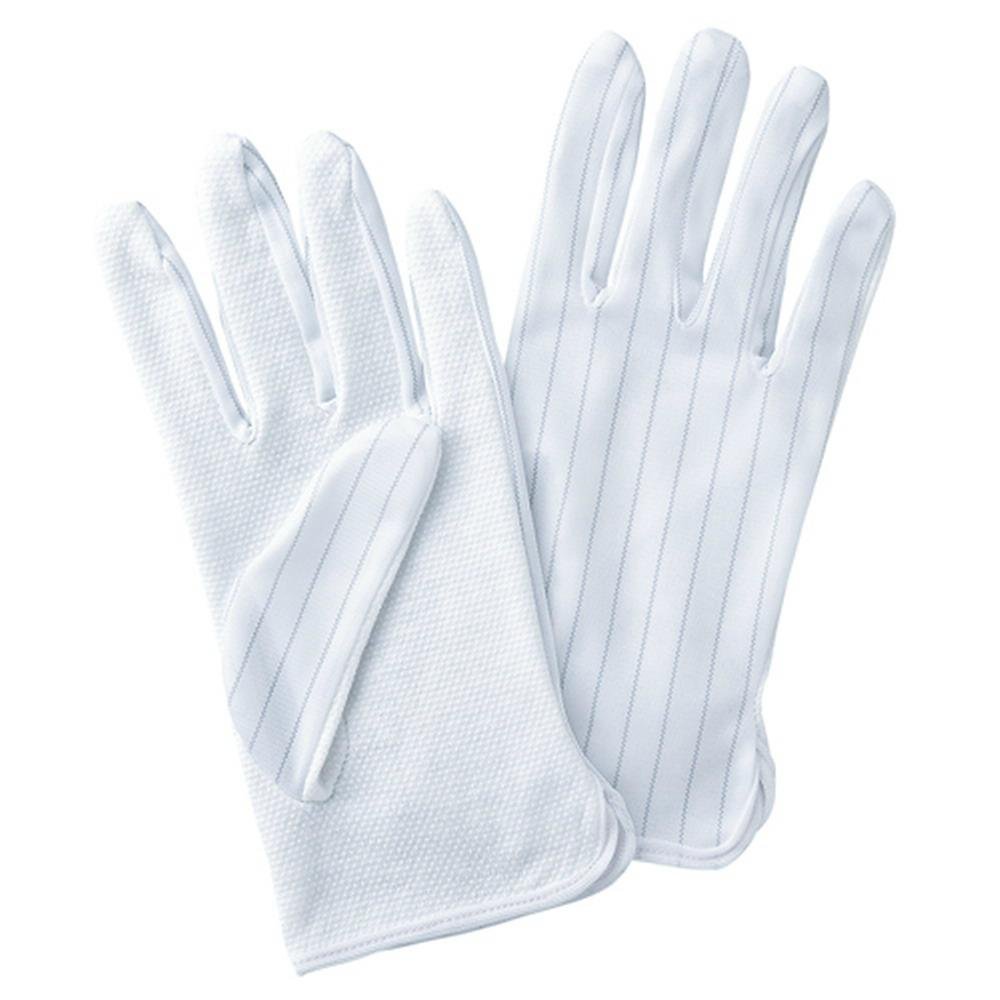 Carbon Esd Cleanroom Palm PVC Dotted Non-Slip Gloves 2