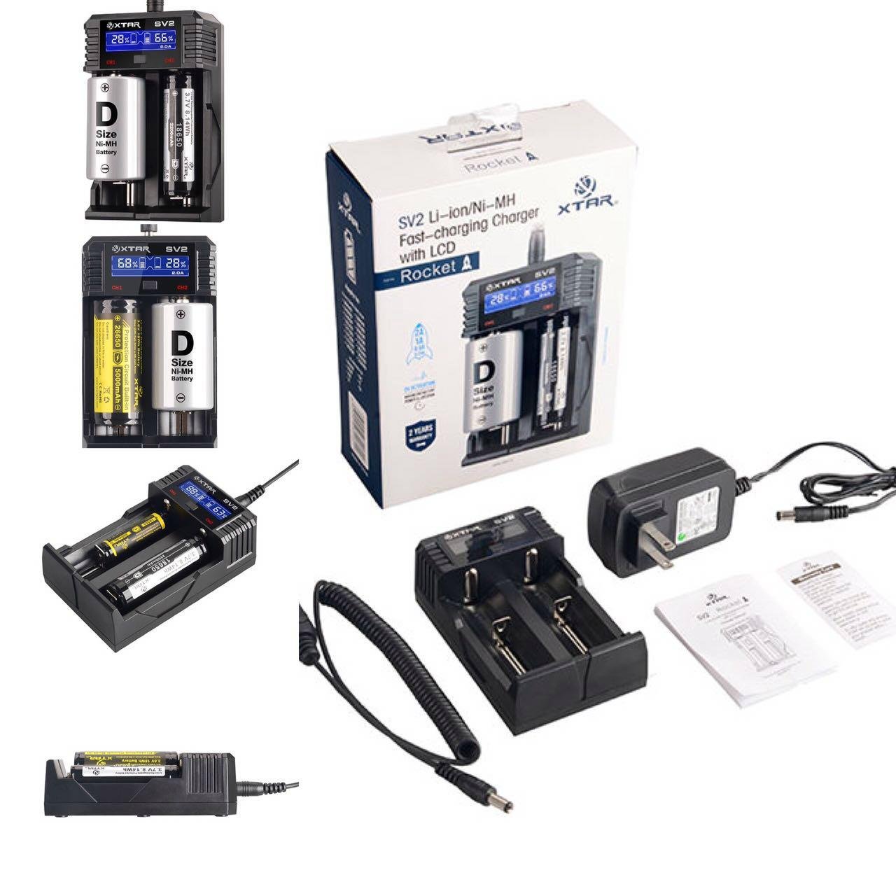 XTAR SV2 battery charger 2