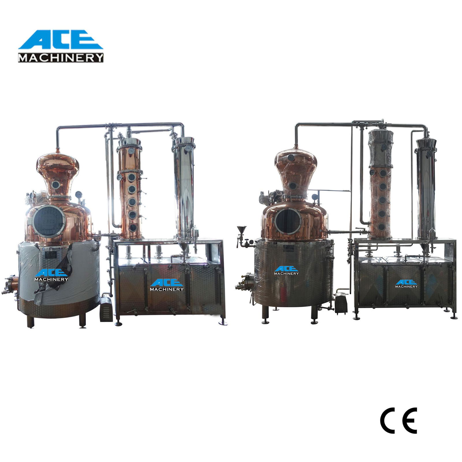  Factory Price 200L 500L 1000L Alcohol Distillation Plant Equipment Copper Still