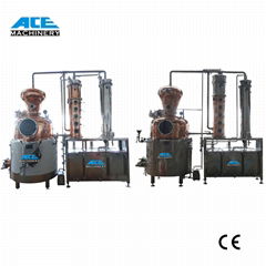  Factory Price 200L 500L 1000L Alcohol Distillation Plant Equipment Copper Still