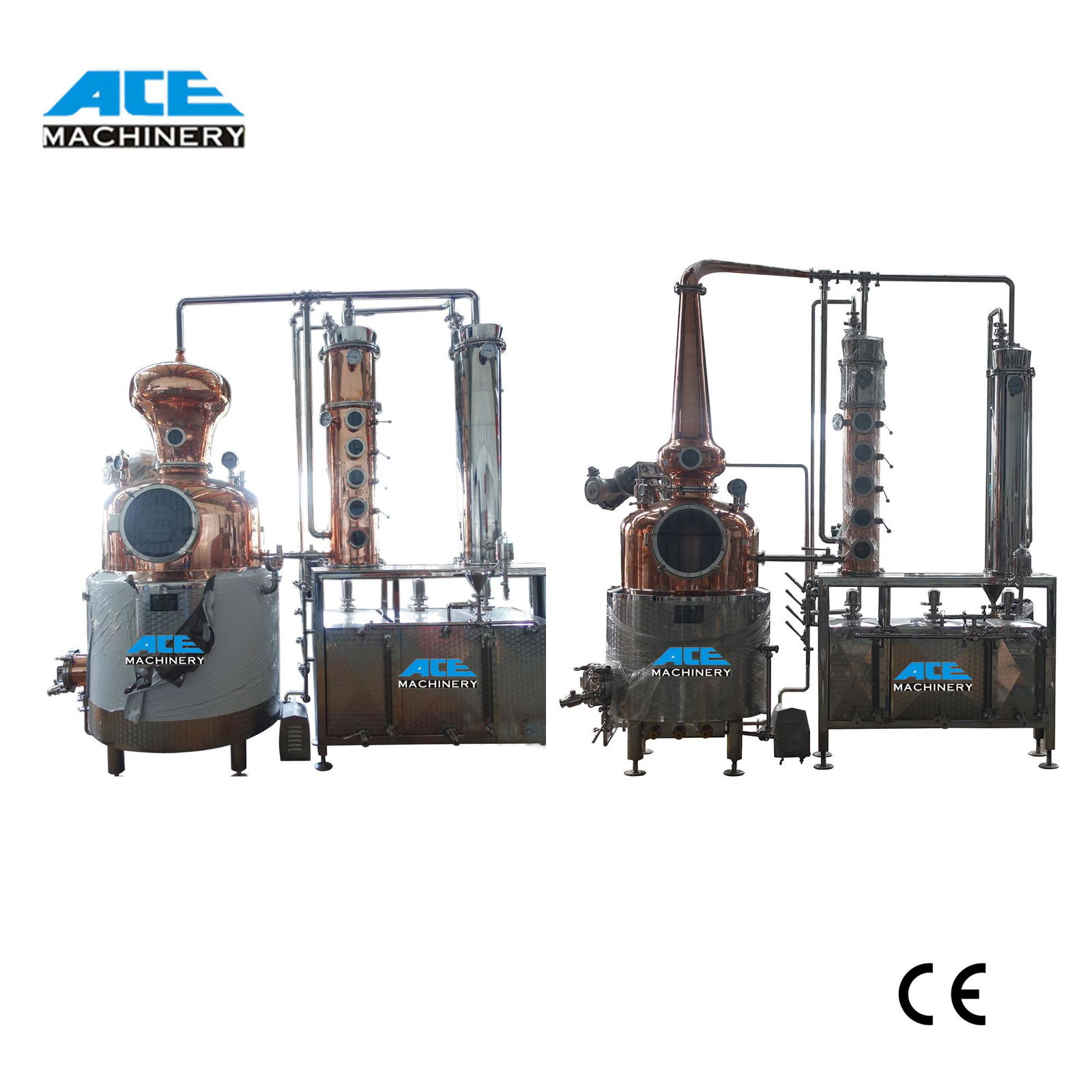  Factory Price 200L 500L 1000L Alcohol Distillation Plant Equipment Copper Still 3