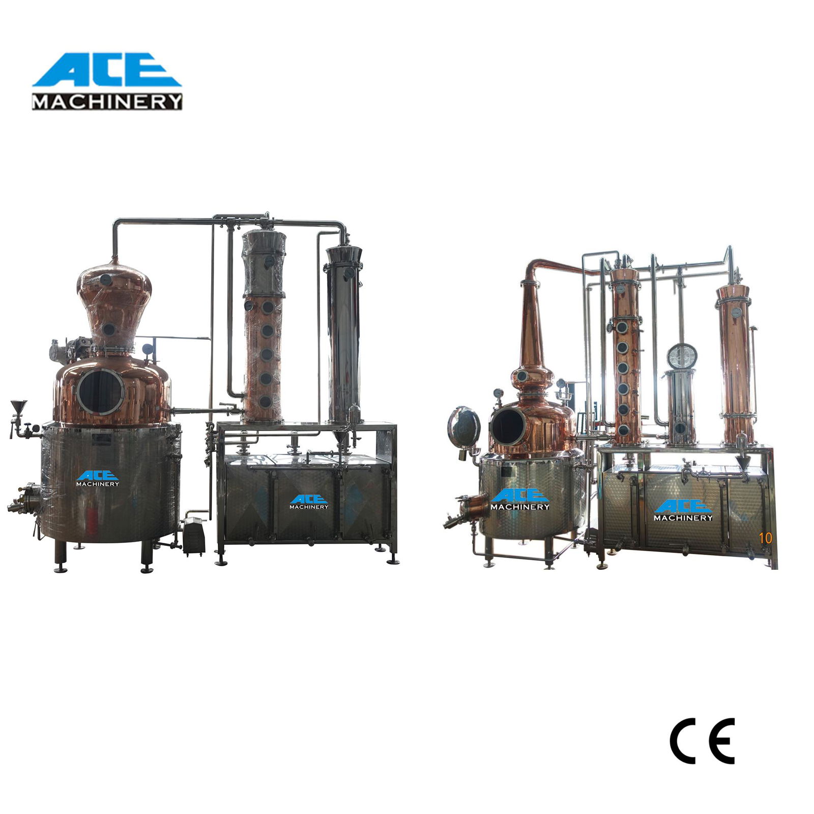  Factory Price 200L 500L 1000L Alcohol Distillation Plant Equipment Copper Still 4