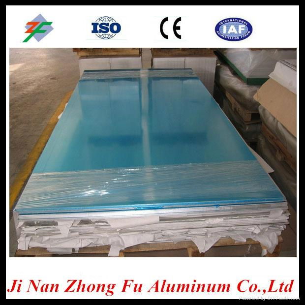 Blue PVC film coated aluminum flat sheet for different sizes