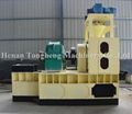 Briquette making machine with strong