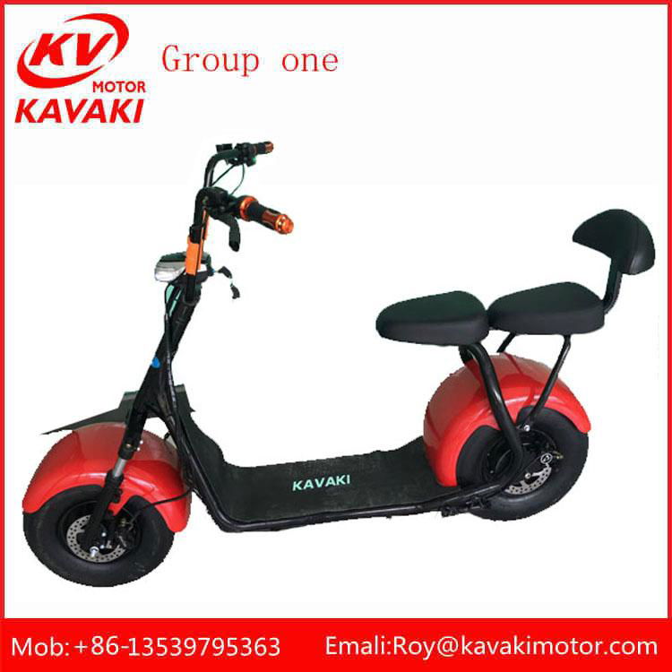 60v 12ah Lithium Battery 2 Wheel Electric Powered Scooter 4