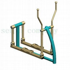 Outdoor fitness equipment skier