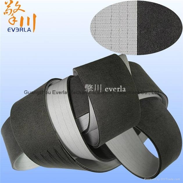 PVC conveyor belt surface with felt