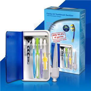 Wall Mountable UV Toothbrush Sanitizer