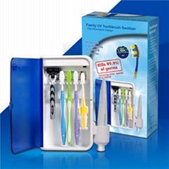 Wall Mountable UV Toothbrush Sanitizer