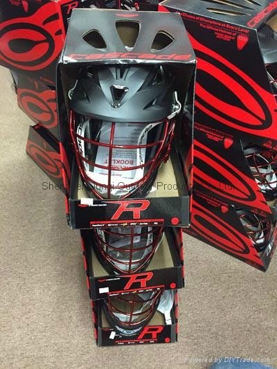 Custom Cascade R Matte Black Lacrosse Helmet  1
