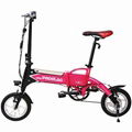 12 Inches 240W 36V 10AH Lithium Battery Pedal Electric Folding Bikes 1