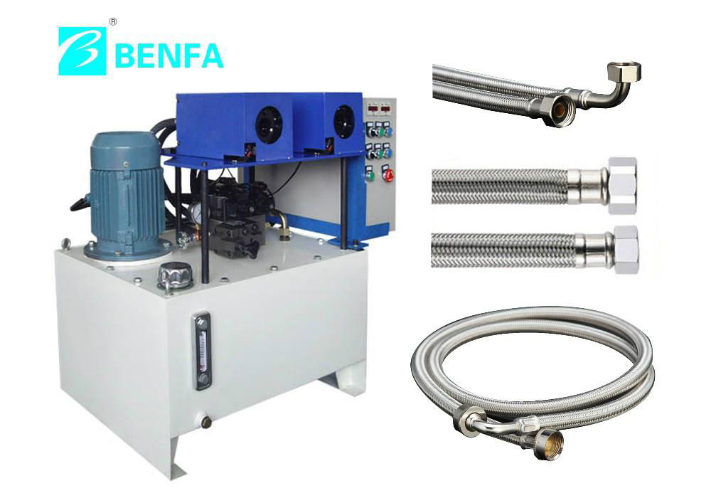 professional hydraulic stainless steel flexible hose machine 3