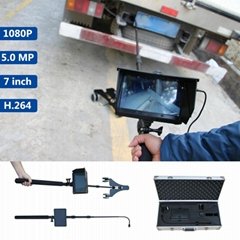 2m telescopic pole dual 1080P digital HD mini under vehicle inspection camera