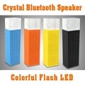 iMCO Water Cube Crystal Design Bluetooth Speaker Colorful Flash LED Wireless 4