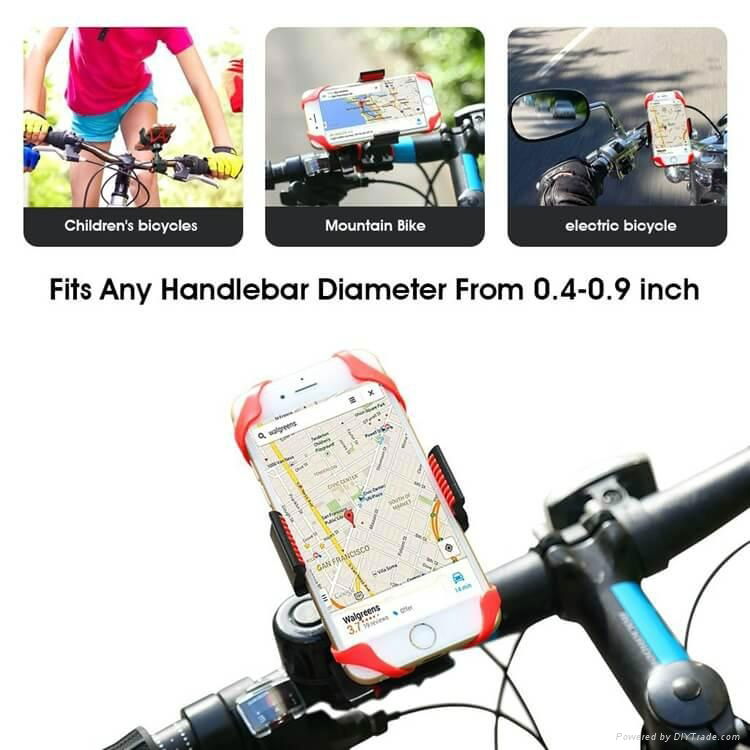 Universal Motorcycle Bicycle MTB Bike Handlebar Mount Holder Universal For Cell  5