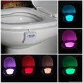 Colorful Motion Sensor Toilet Nightlight Home Toilet Bathroom Human Body Auto Mo