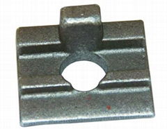 Rail clip plate