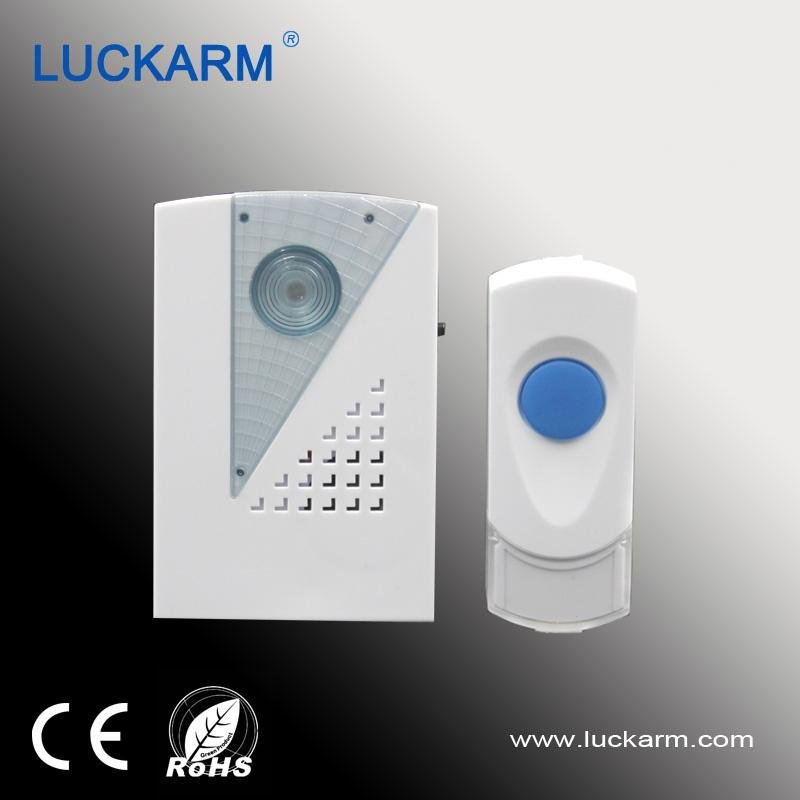 IP44 waterproof button China wireless doorbell door chime D006