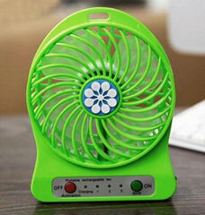 3 speed control portable electric led mini USB desk fan for student