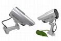 Security Solar CCTV False CCD Camera Red LED Light Bullet proof Dummy Camera 2