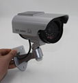 Security Solar CCTV False CCD Camera Red LED Light Bullet proof Dummy Camera 3