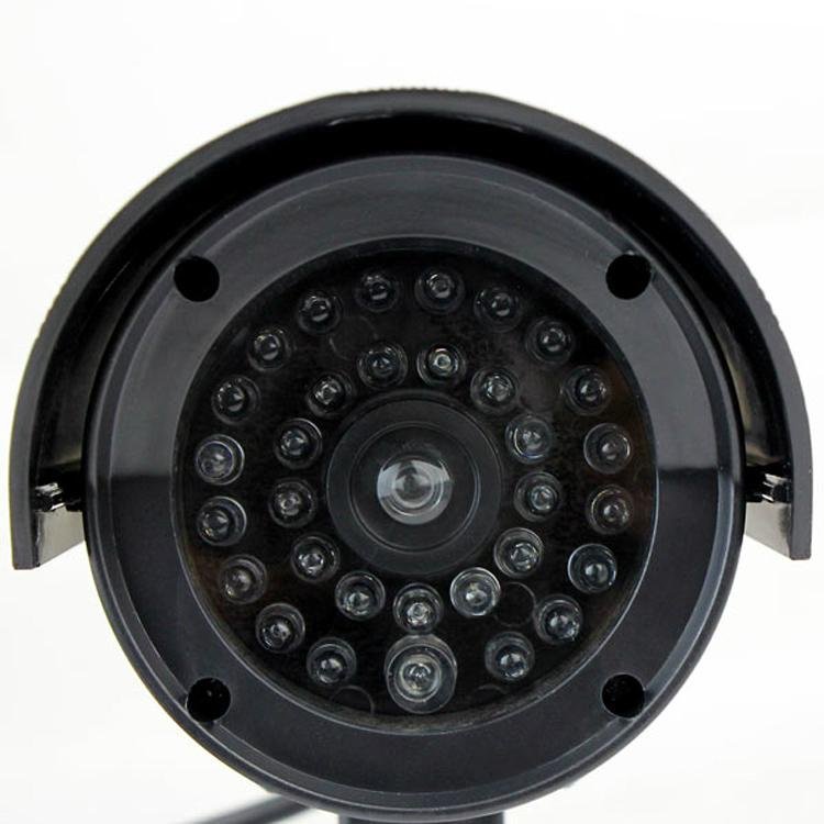 Security CCTV Outdoor CCD Red LED Light Bullet proof Dummy Camera 2