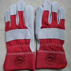 western leather mechanic safety working gloves for miners