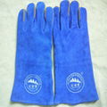 AB GRADE cow split leather heat resistant safety welding gloves  2