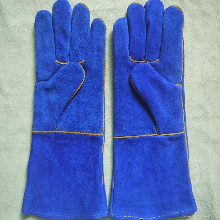 AB GRADE cow split leather heat resistant safety welding gloves  3
