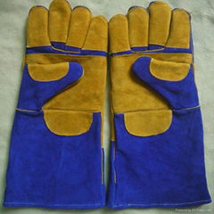 AB GRADE cow split leather safety welding gloves for welders