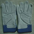 safety leather mechanic working gloves / cut resistant gloves 1