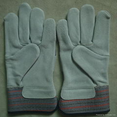 leather industrial and mechanic working gloves for workers